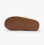 Barbour ELOISE Womens Slippers Camel bottom view showcasing the textured rubber sole.