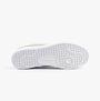 Lacoste BASESHOT Mens Trainers Grey/White bottom view showing textured sole and logo detail.
