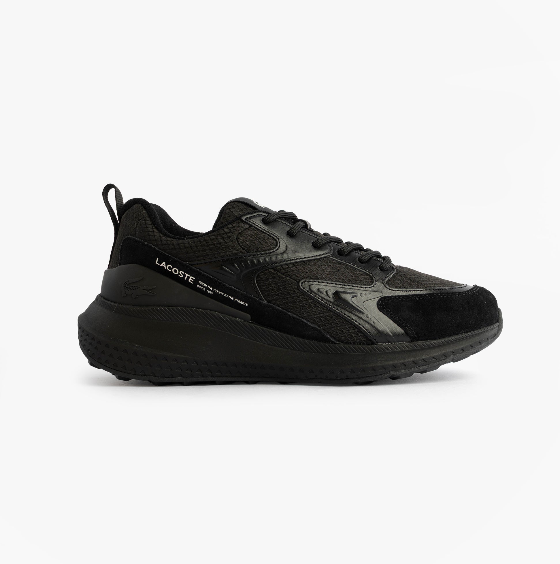 Lacoste LINESET Mens Trainers Black/Black | Shuperb