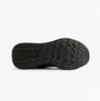 Lacoste L003 EVO Mens Performance Trainers Trainers Black bottom view showcasing rubber sole design and grip patterns.