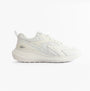 Lacoste L003 EVO Mens Performance Trainers Trainers White side view showcasing breathable leather and mesh design.