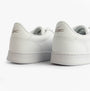 Lacoste CARNABY SET Mens Court Trainers Trainers White rear view showcasing the sleek leather design and logo detail.