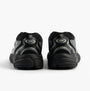 Lacoste STORM 96 2K Mens Trainers Black rear view showcasing sleek design and comfortable fit.