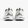 Lacoste STORM 96 2K Mens Trainers White/Dark Green back view showcasing the stylish design and comfortable fit.