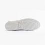 Lacoste POWERCOURT Mens Court Trainers Trainers White/Navy/Red bottom view showing detailed tread pattern.