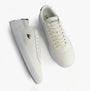 Lacoste BASESHOT EVO Mens Court Trainers Trainers White/Black top view with lace-up detail and brand logo