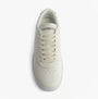 Lacoste BASESHOT EVO Mens Court Trainers Trainers White/Black top view showing lace-up closure and round toe design.