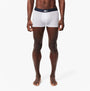 Lacoste 3 Pack Trunks Mens Trunks Thyme/Navy Blue/White front view showing fit and design details.