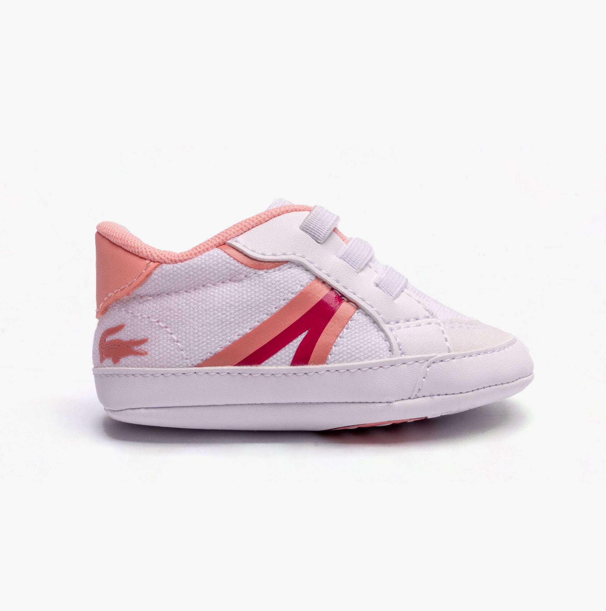 Lacoste 746CUB0001B53 L004 CRIB Unisex Kids Trainers White/Pink