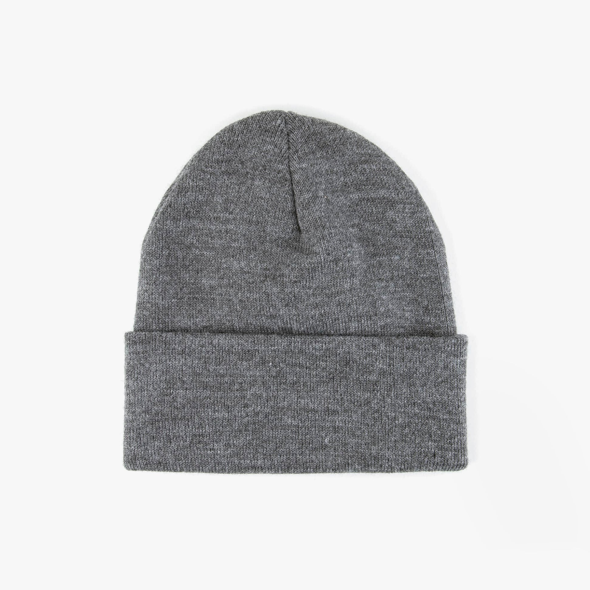 Levi's BATWING EMBROIDERED SLOUCHY BEANIE Mens Regular Grey front view. Comfortable 100% cotton beanie, ideal for casual wear.