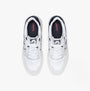 Levi's GLIDE L Womens Trainers Regular White top view showing leather upper and lace-up design.