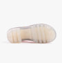 Fly London TAJI502FLY Womens Sandals Poppy Orange bottom view of TPR sole, showcasing durability and comfort features.