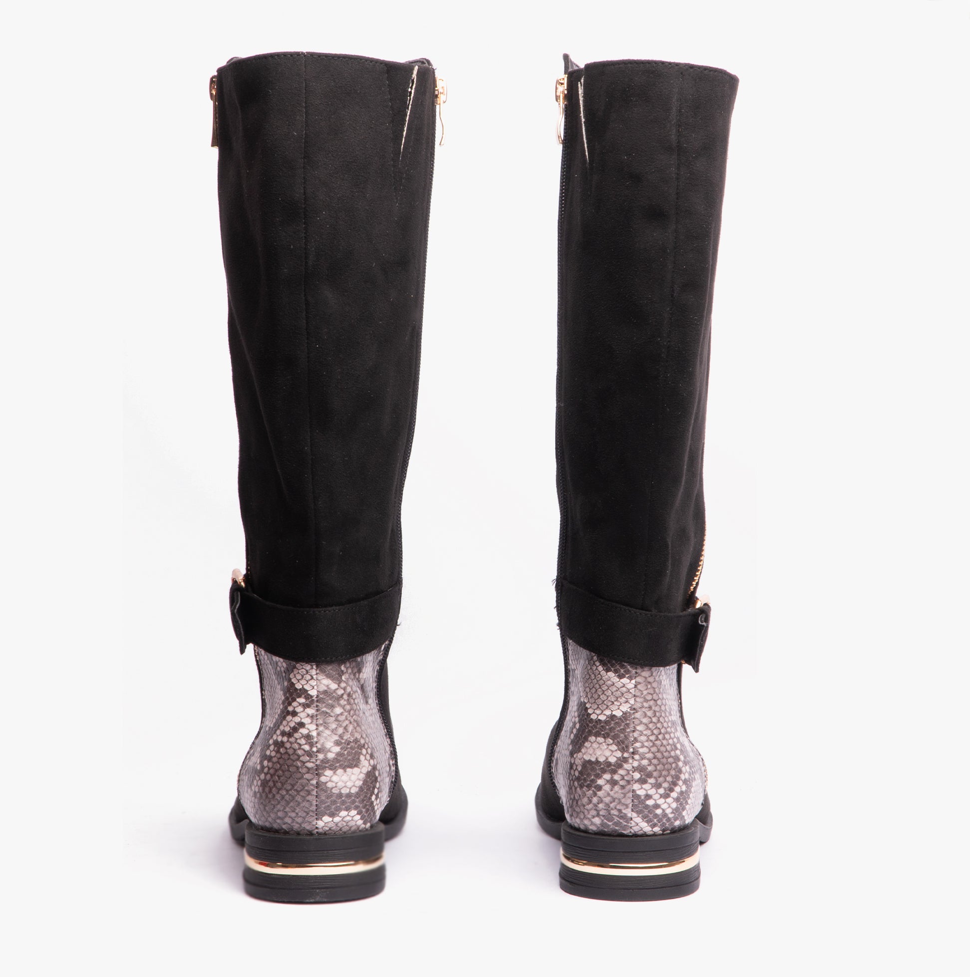 Lotus HARPER Womens Boots Black Microfibre/Snake