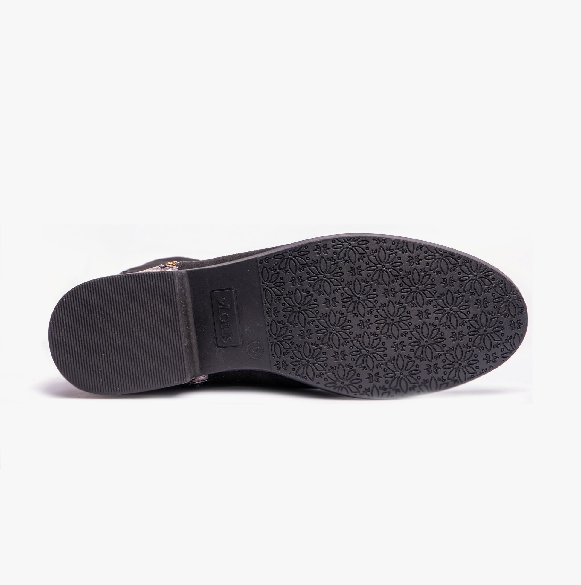 Lotus HARPER Womens Boots Black Microfibre/Snake
