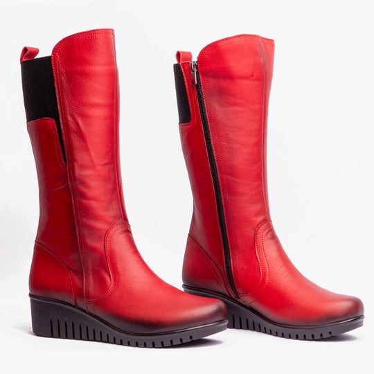 Lotus FITZGERALD Womens Tall Boots Red