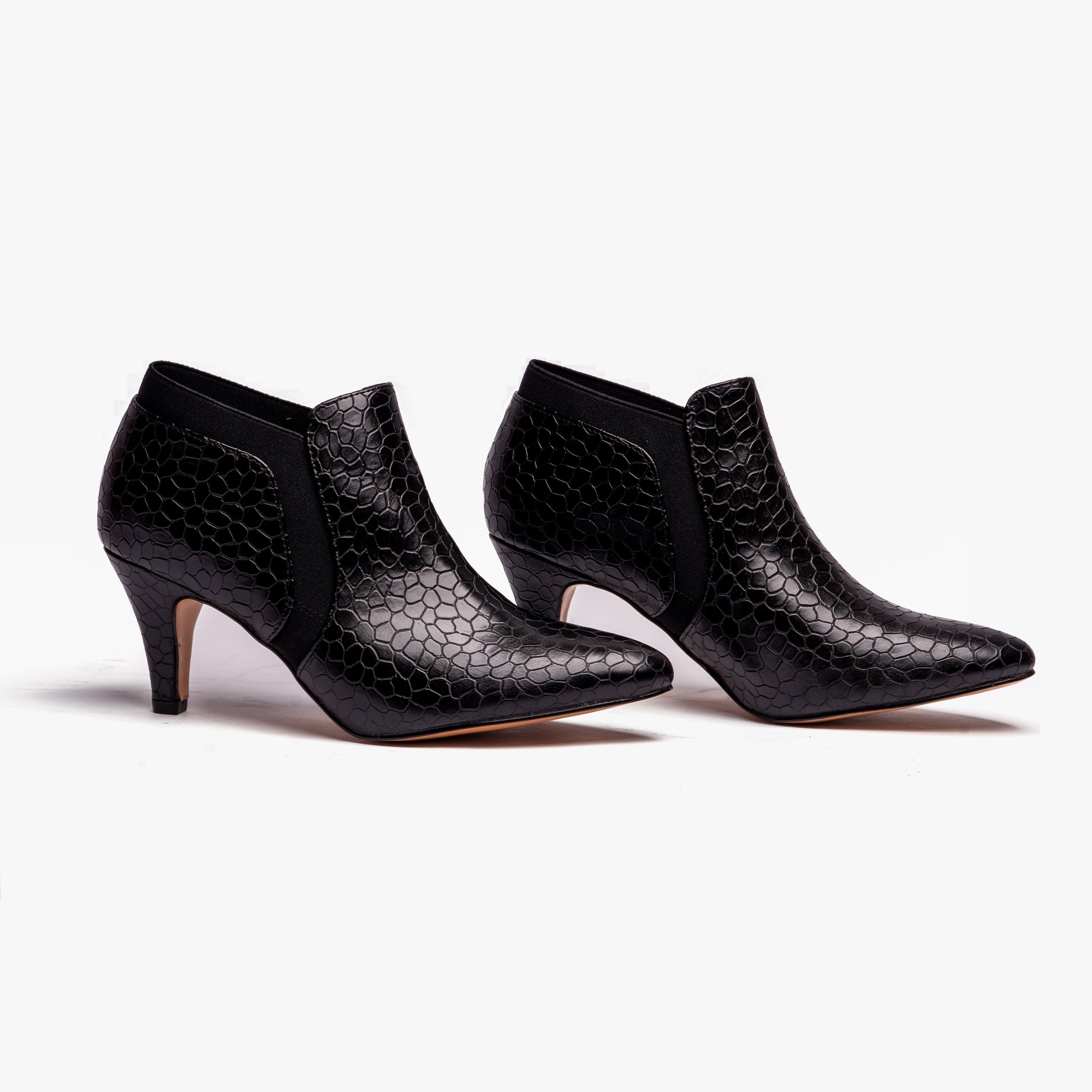 Lotus KRISTINA Womens Shoe Boot Black Croc
