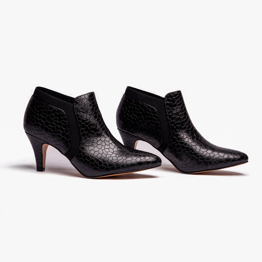 Lotus KRISTINA Womens Shoe Boot Black Croc