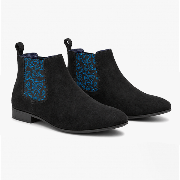 Silver Street London CARNABY Mens Chelsea Boots Black