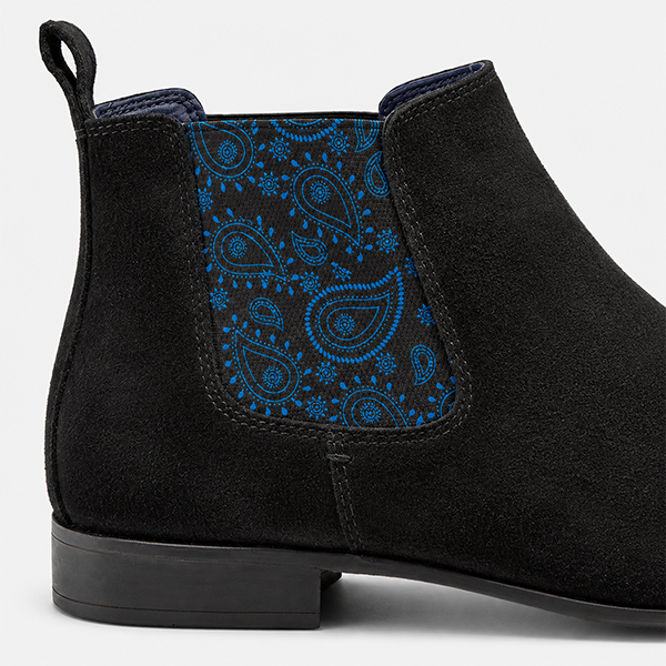 Silver Street London CARNABY Mens Chelsea Boots Black
