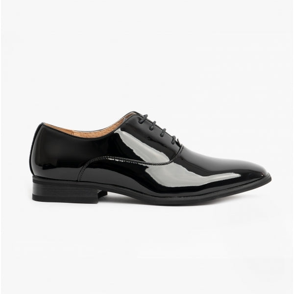 Goor ROONEY Mens Oxford Dress Shoes Black Patent