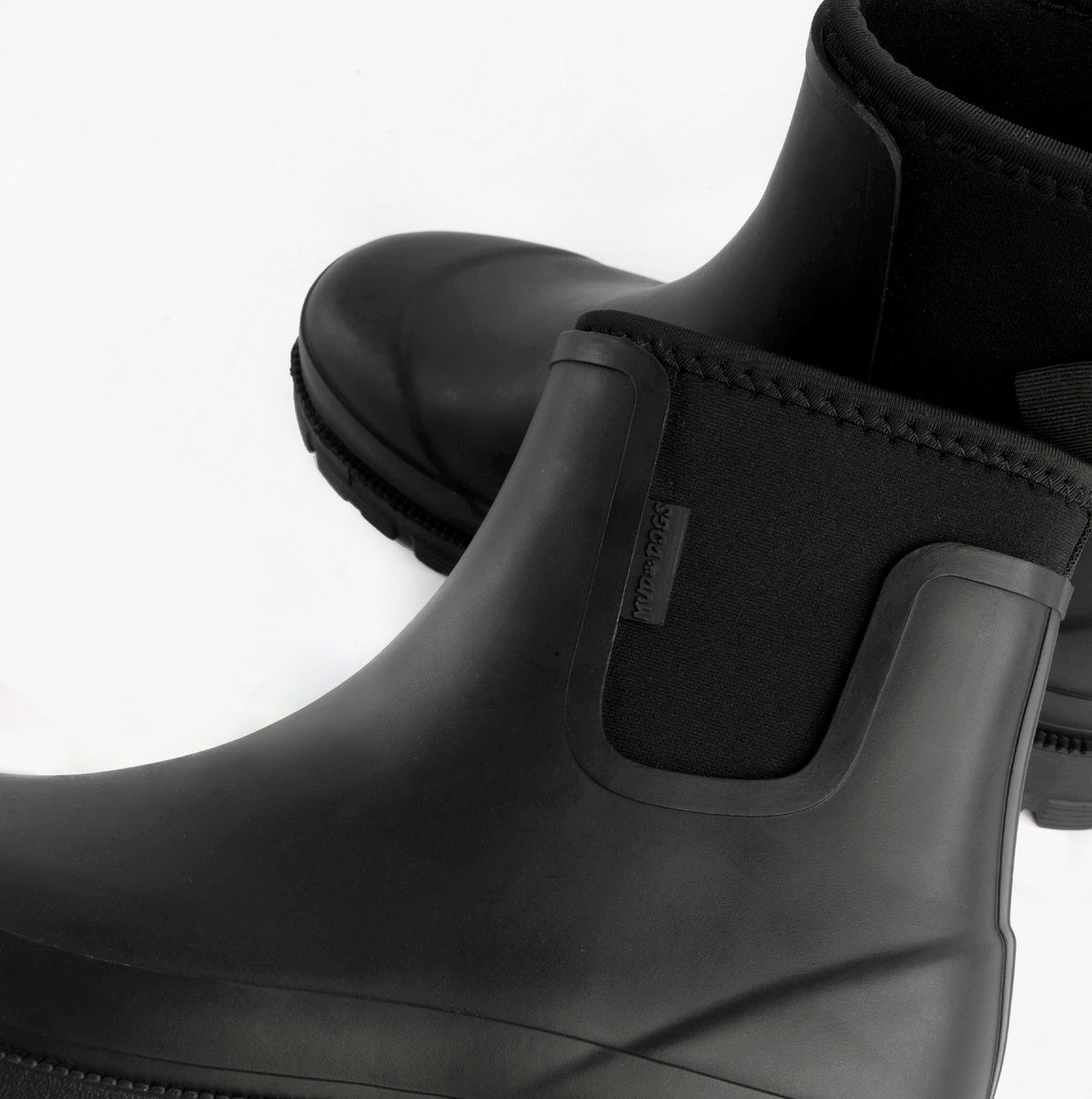 Mud Dogs BROOKE Womens Ankle Neoprene Wellies Black