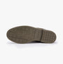 Barbour READHEAD Mens Chukka Boots Khaki bottom view showcasing the rubber sole design and brand logo.