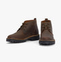 Barbour HOBART Mens Chukka Boots Brown side view showing leather upper and lace-up closure.