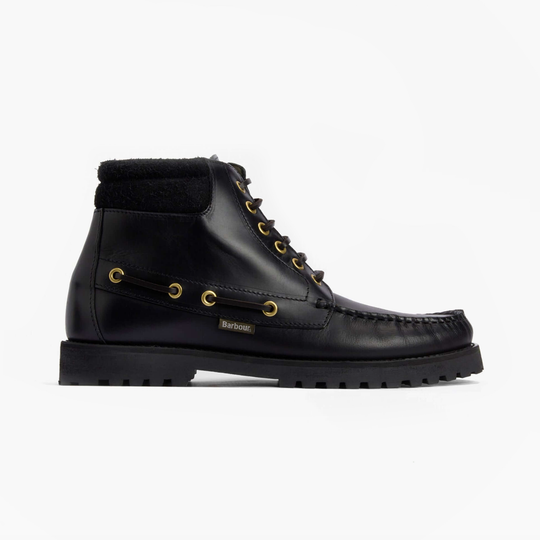 Barbour TILLER Mens Moccasin Boots Black