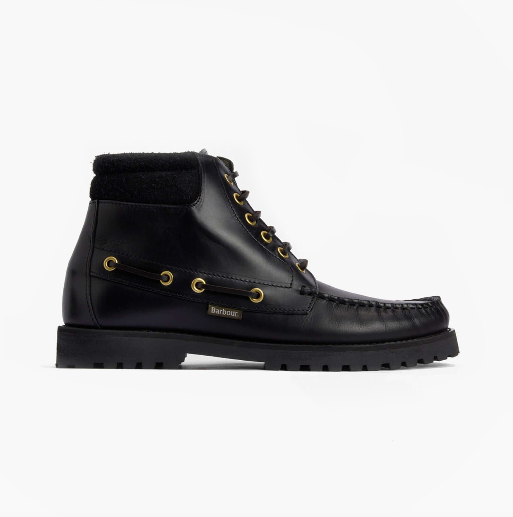 Barbour TILLER Mens Moccasin Boots Black