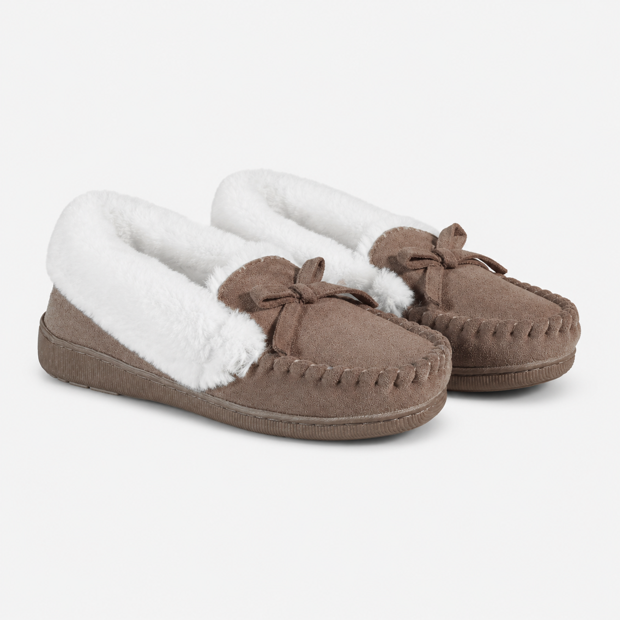 Jo & Joe KINLOCH Womens Moccasin Slippers Mink