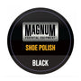Magnum Shoe Polish 50ml Black label detail view showcasing brand and color.