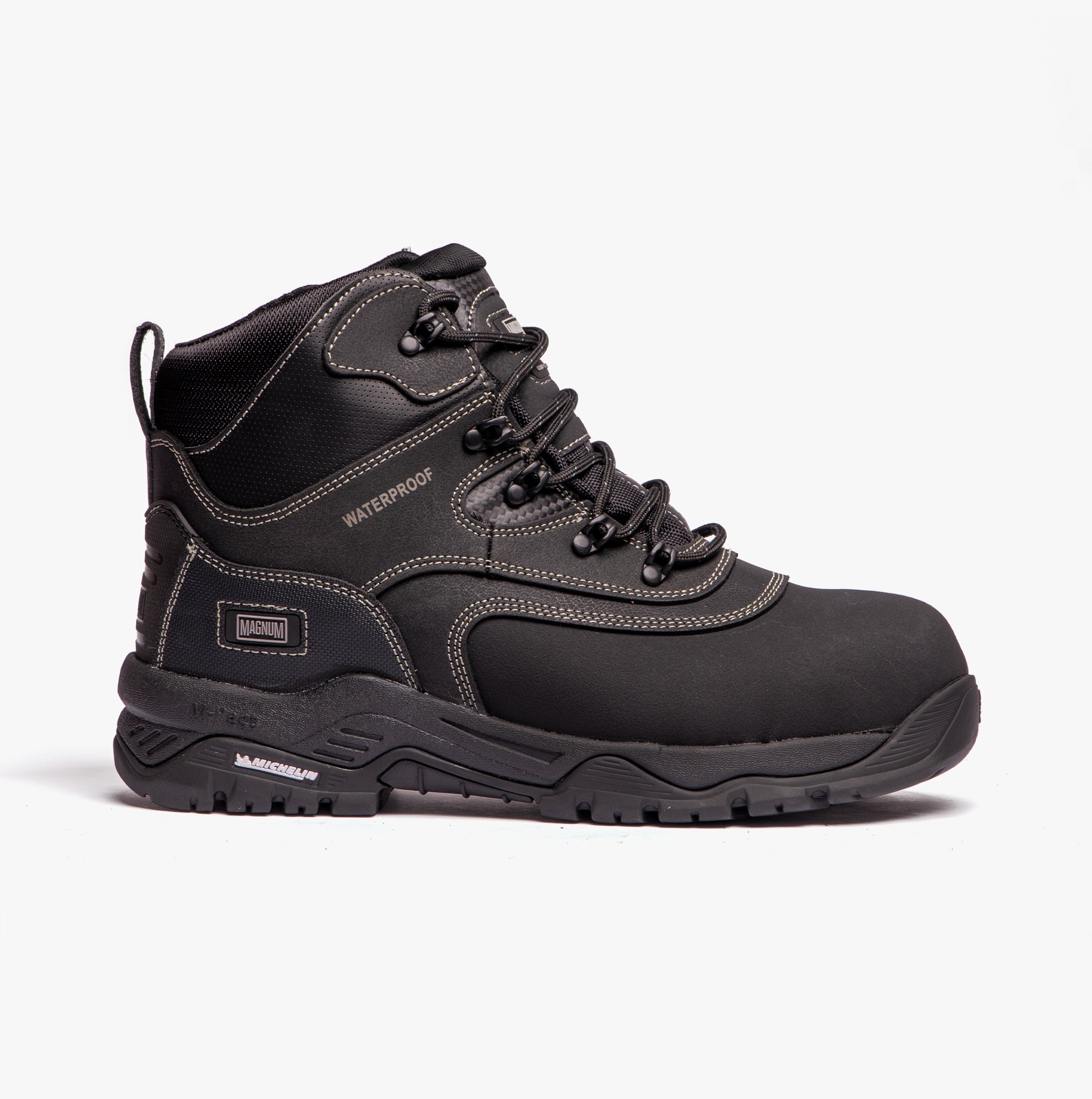 Magnum BROADSIDE 6.0 Mens Leather Industrial Safety Boots Black