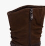 Marco Tozzi 25316-41-307 Womens Boots Cafe Comb detail view showing zipper and upper material