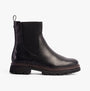 Marco Tozzi 25416-43-001 Womens Boots Black side view showcasing Chelsea style with faux leather and block heel.
