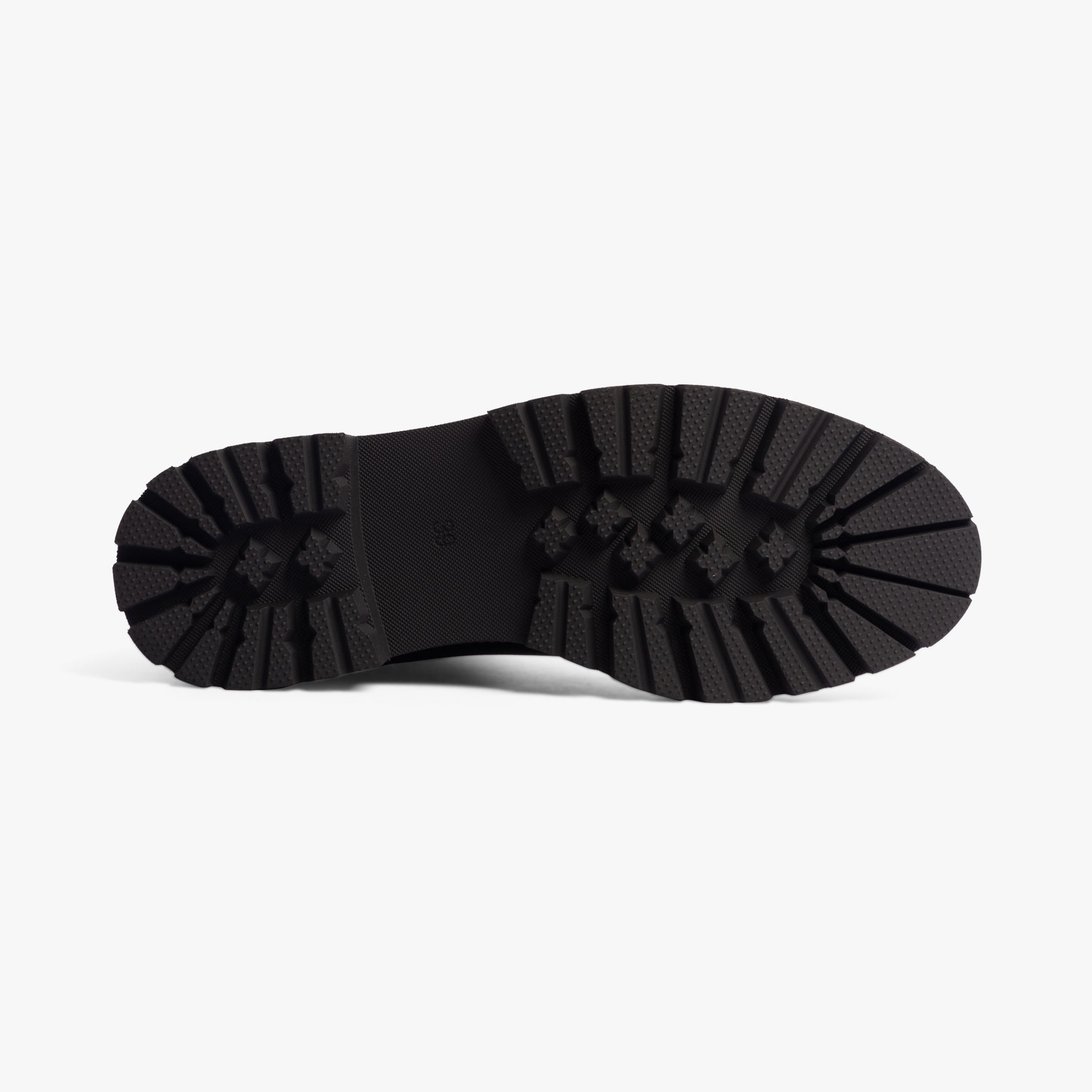 Marco Tozzi 25416-43-001 Womens Boots Black bottom view showing durable rubber sole and traction design.