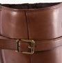 Marco Tozzi 25520-43-392 Womens Boots Cognac Comb detail view showing buckle on faux leather upper.