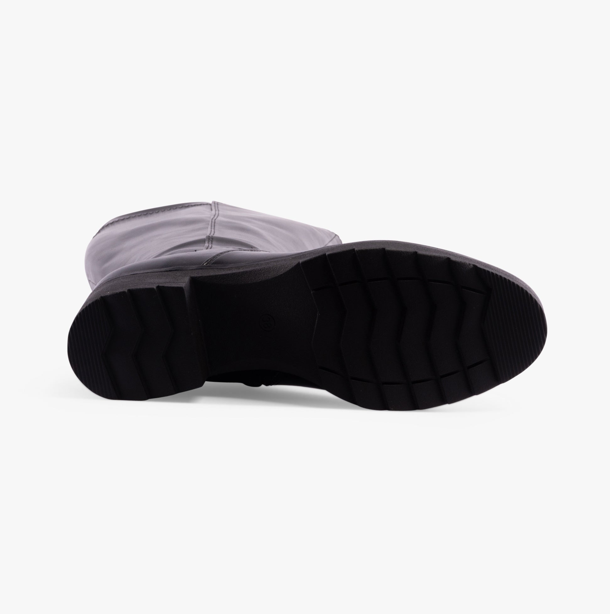 Marco Tozzi 25606-41-001 Womens Boots Black bottom view showing sole design and rubber material.