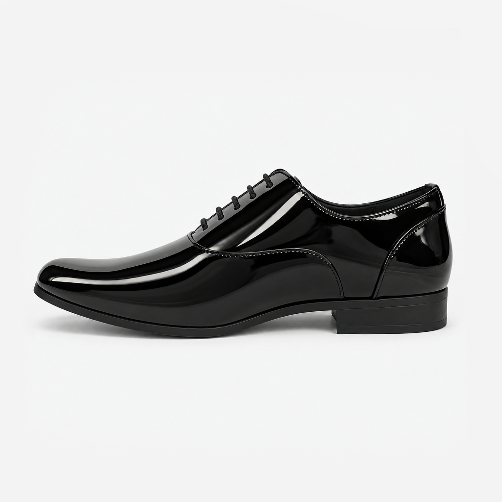 Mister Carlo OSCAR Mens Oxford Shoes Black Patent