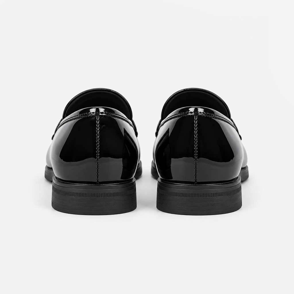 Mister Carlo ALFIE Mens Loafer Shoes Black Patent