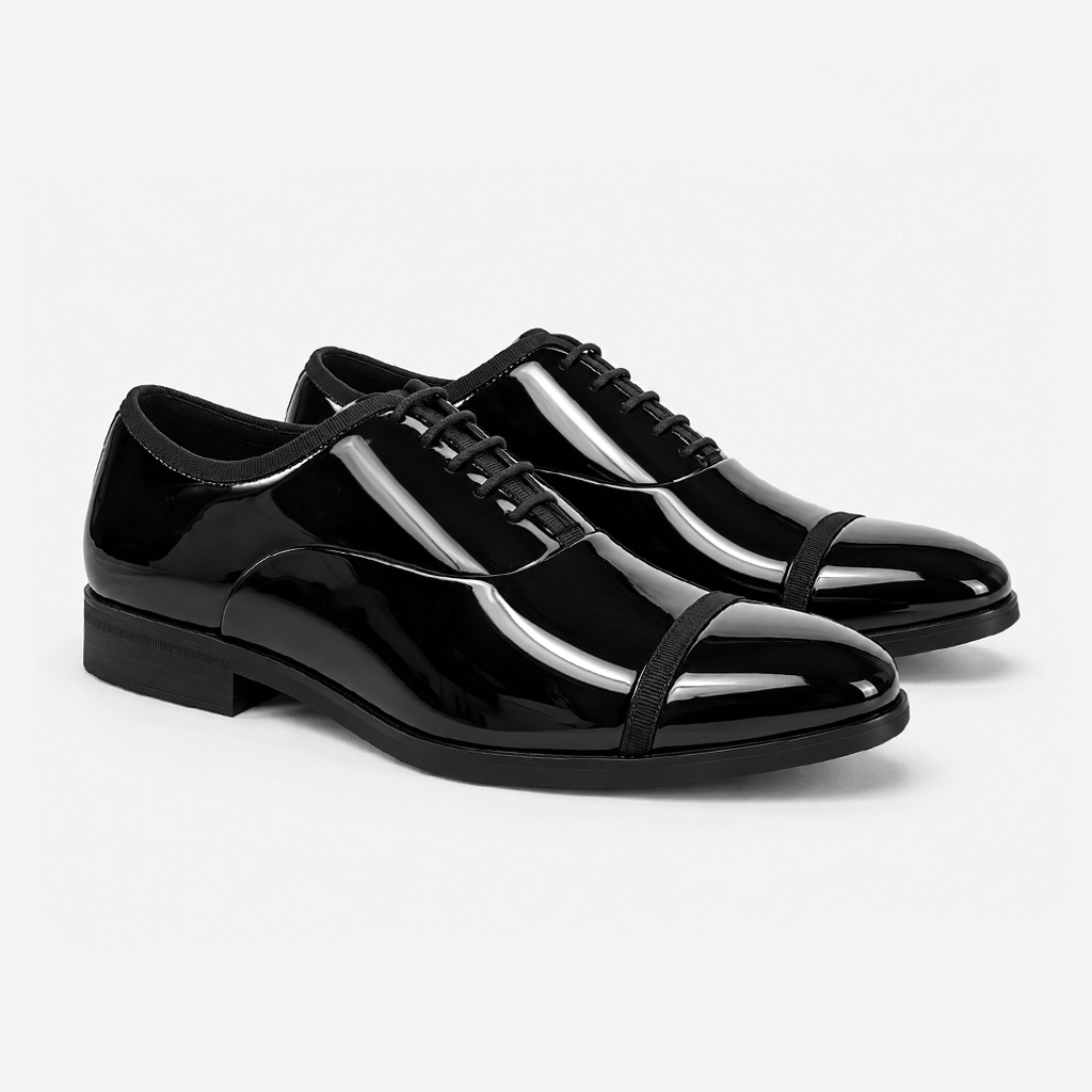 Mister Carlo RALPH Mens Oxford Shoes Black Patent