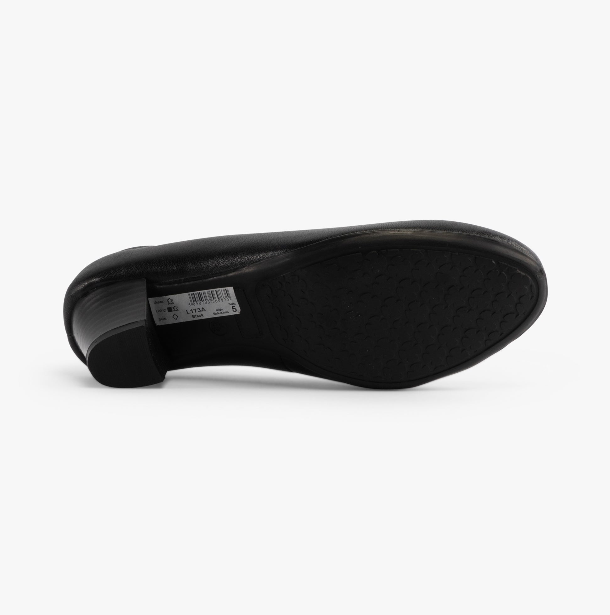 KLEIA Womens Leather Court Shoe Black