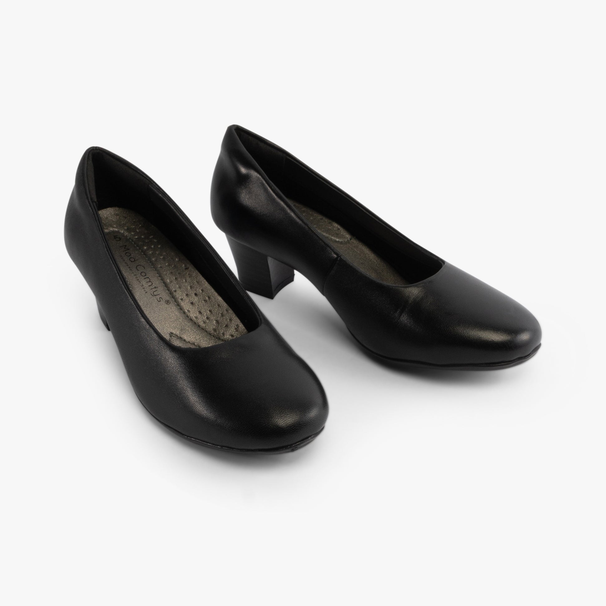 KLEIA Womens Leather Court Shoe Black