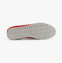 Mod Comfys L988D 5-Eye Lace Womens Leather Shoes Red bottom view showing rubber sole design