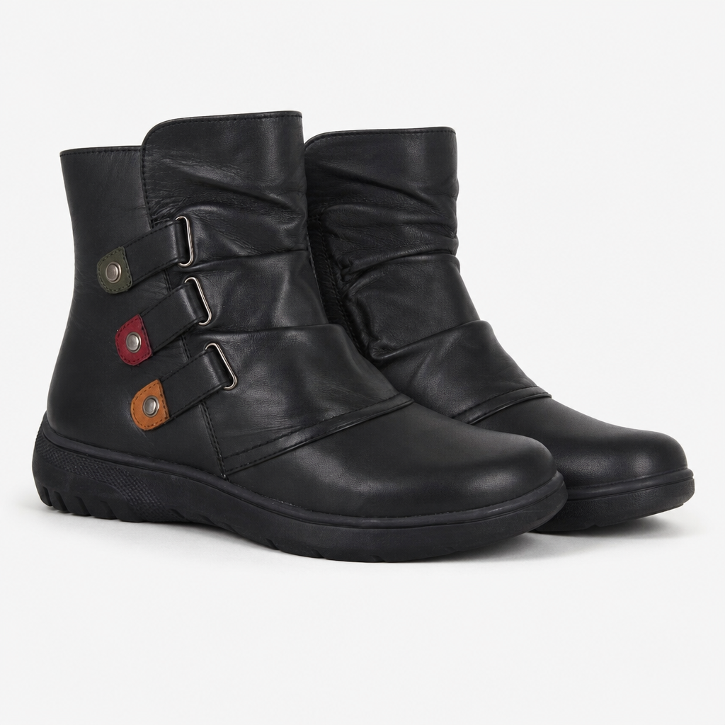 Mod Comfys JOSIE Womens Ankle Boots Black