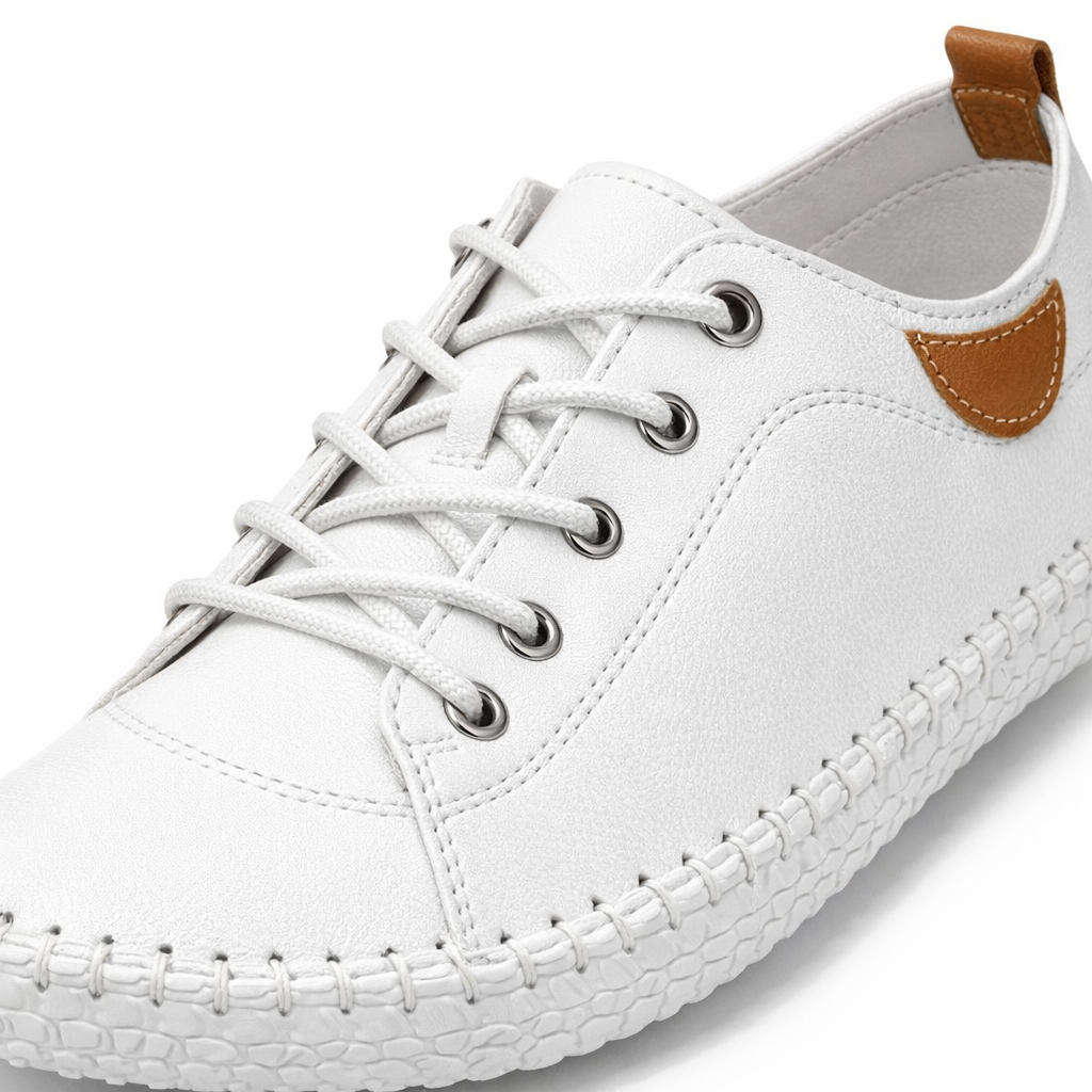 Mod Comfys GWEN Womens Casual Shoes White