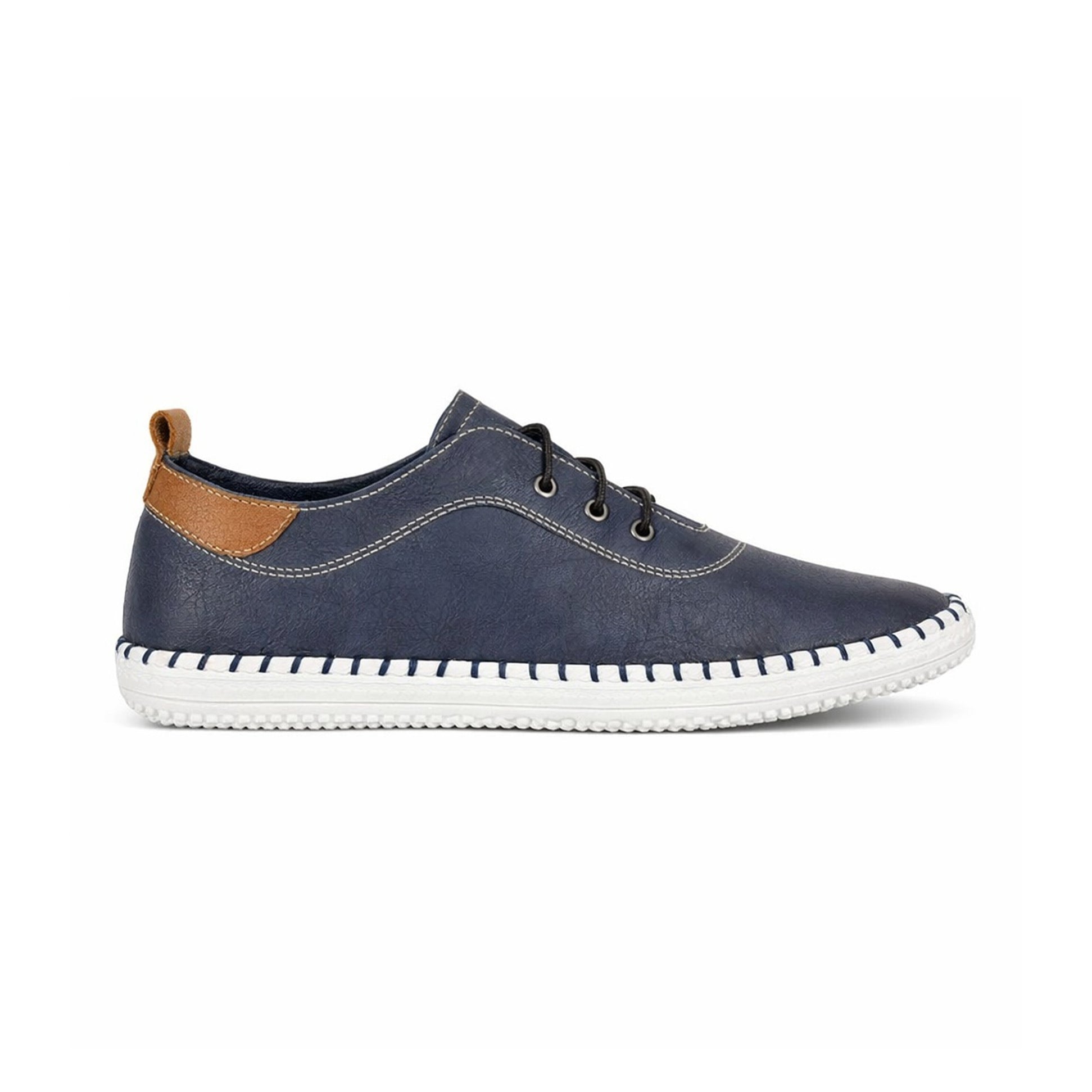 Mod Comfys GWEN Womens Casual Shoes Navy Blue