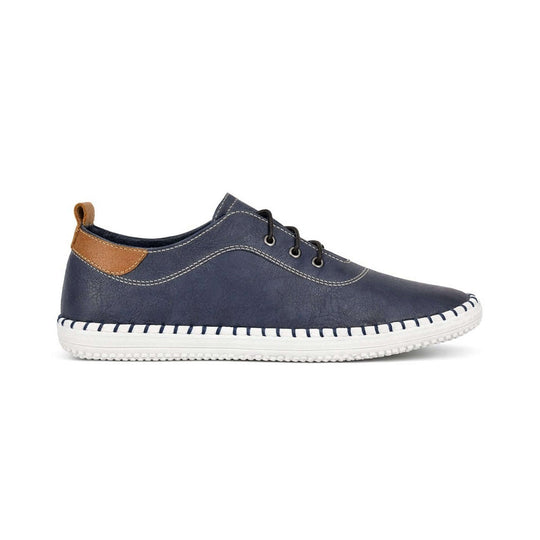 Mod Comfys GWEN Womens Casual Shoes Navy Blue