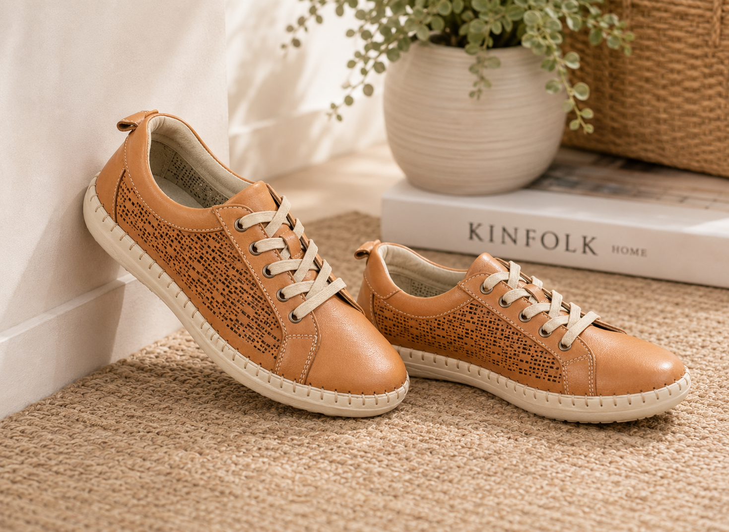 Mod Comfys SIENNA Womens Casual Shoes Tan