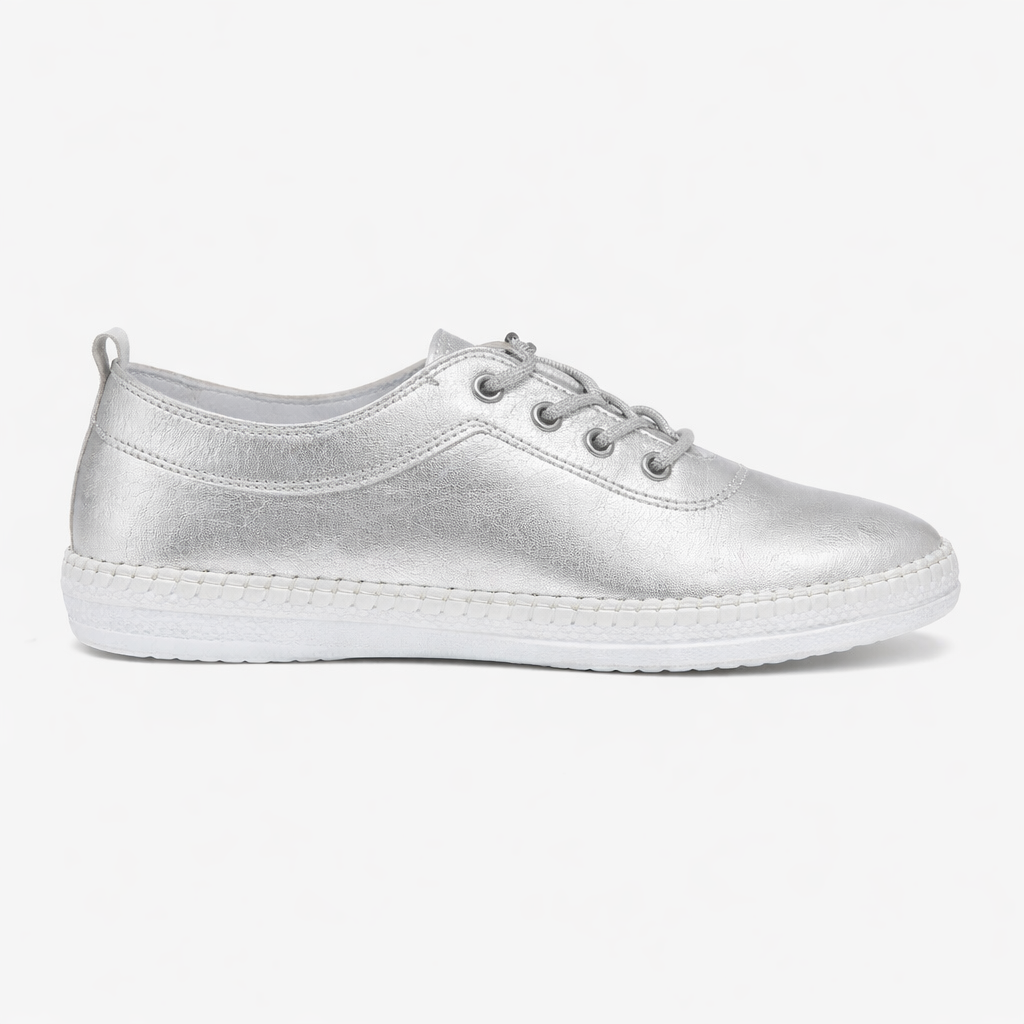 Mod Comfys LOUISE Womens Comfort Shoes Silver