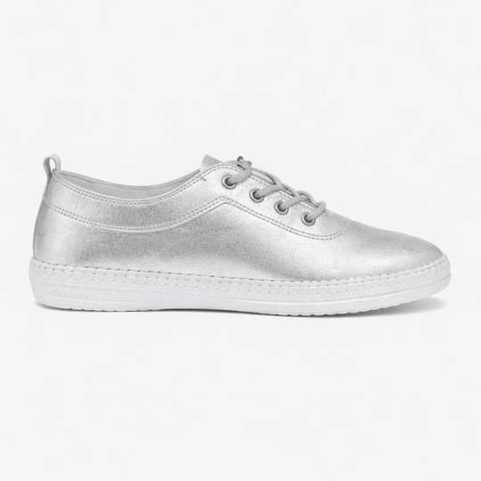 Mod Comfys LOUISE Womens Comfort Shoes Silver